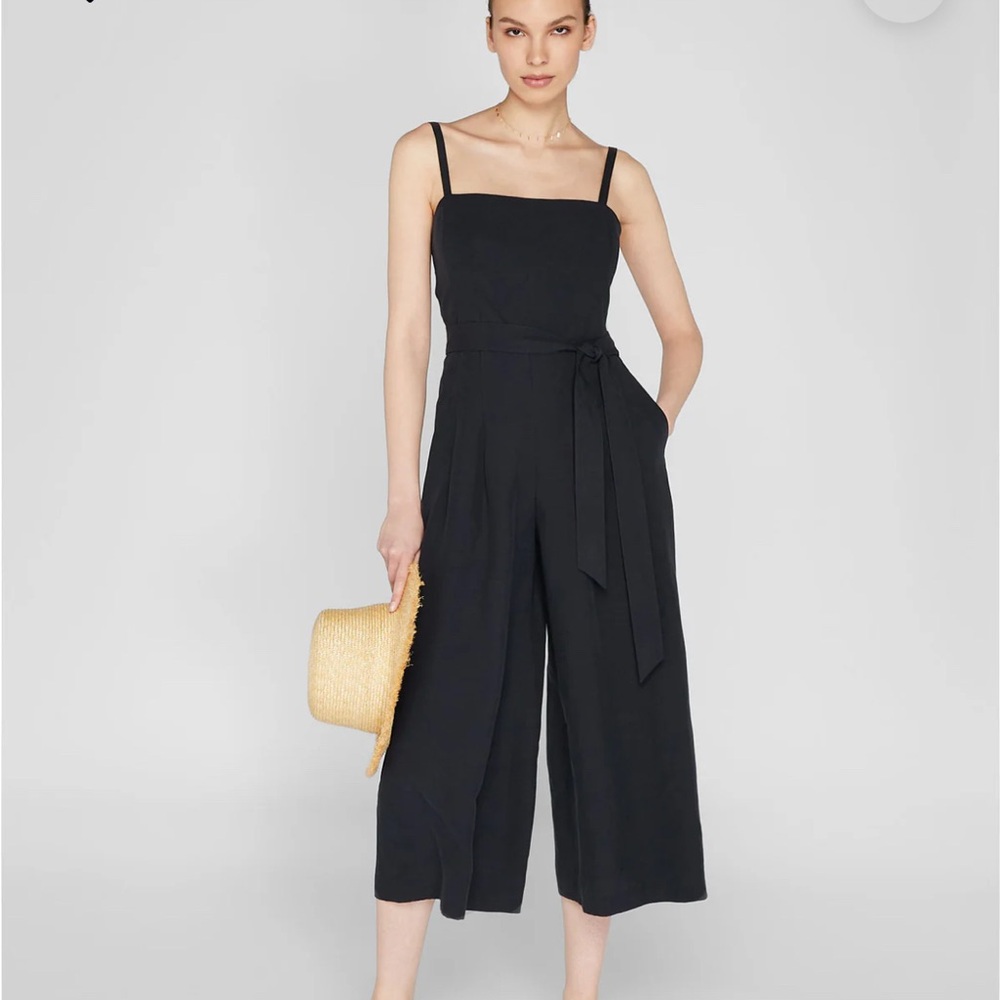 Club Monaco Black Jumpsuit with Modern Silhouette